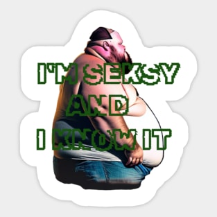 fat guy Sticker